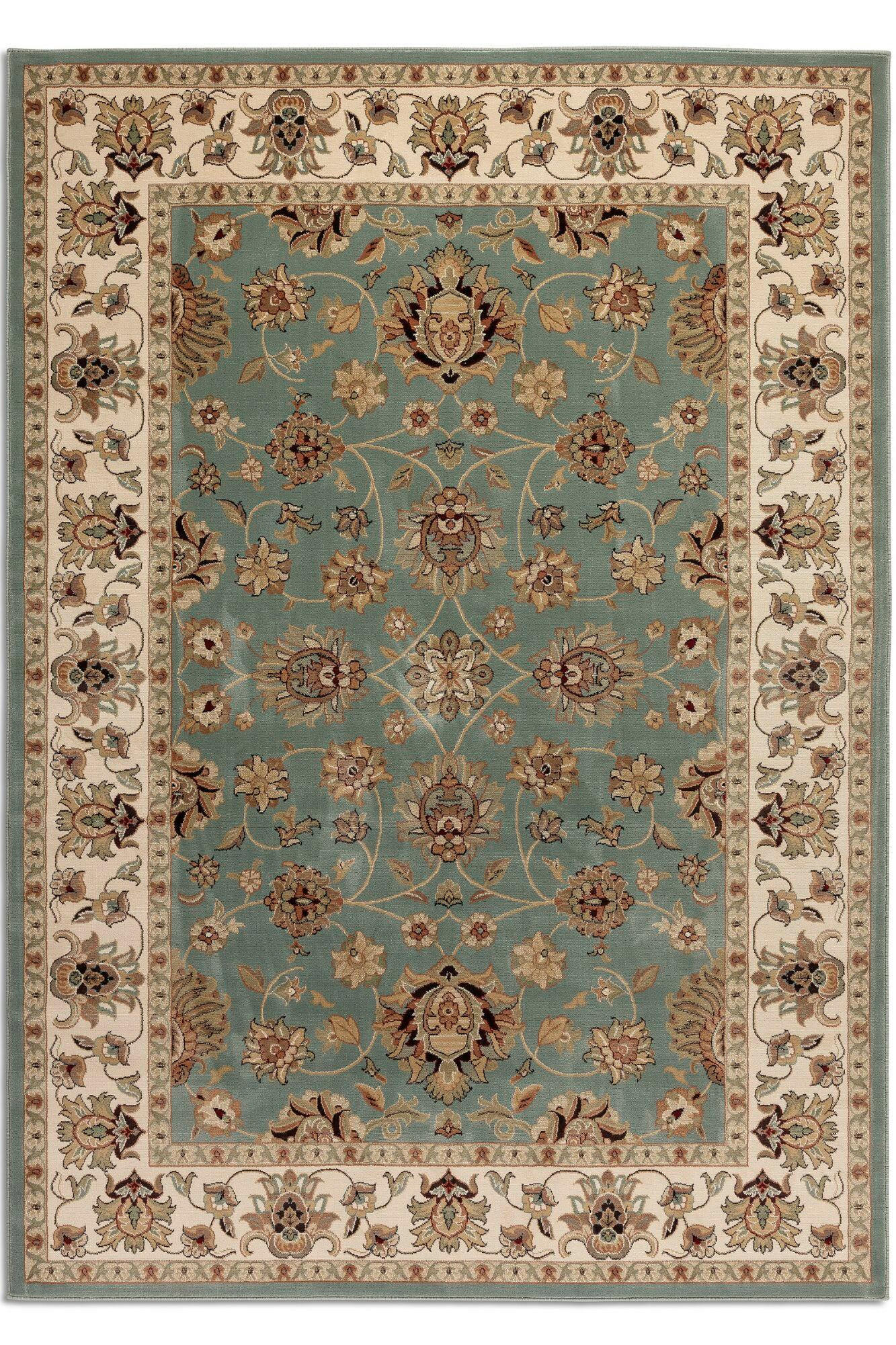 VINTAGE-TEPPICH 200/280 cm Herat Creme, Mintgrün  - Creme/Mintgrün, Basics, Kunststoff/Textil (200/280cm)