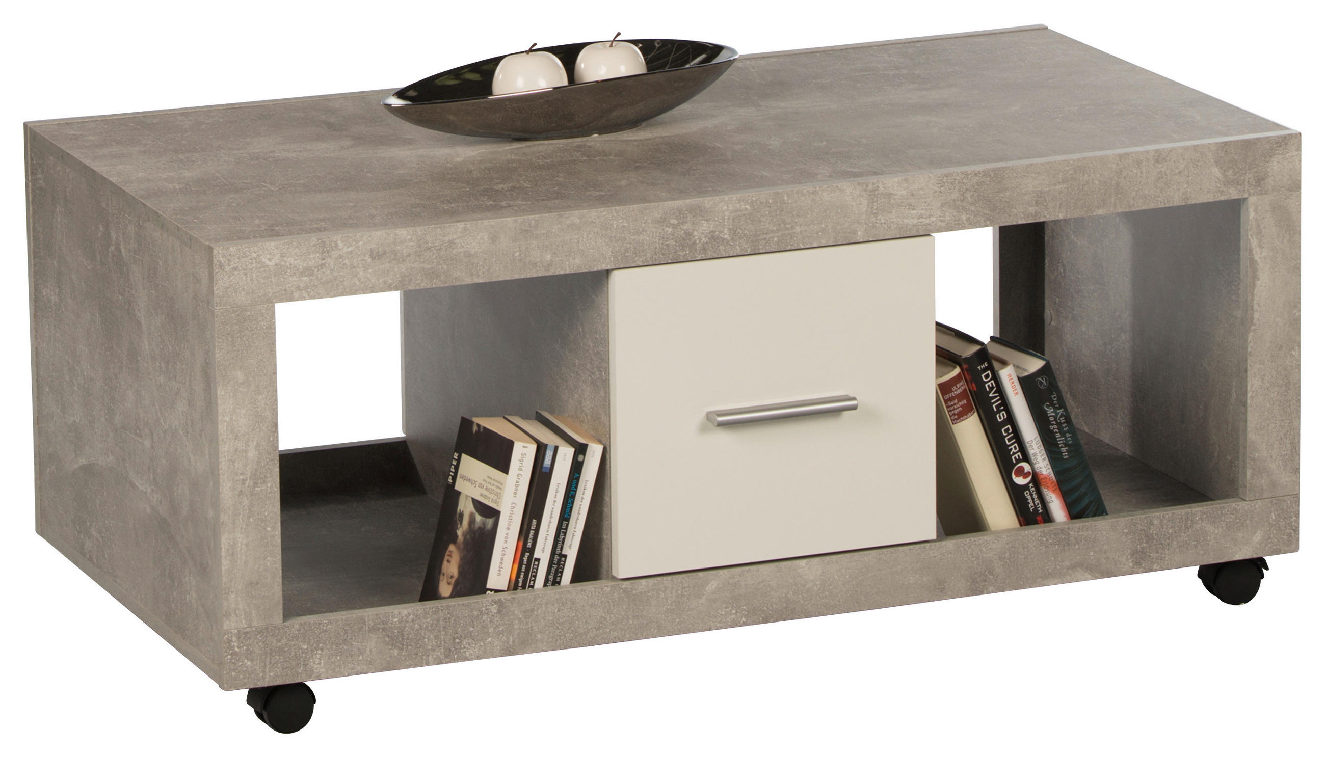 KLUB STOLIĆ siva, bijela  drvni materijal  - bijela/siva, Design, drvni materijal (115/60/50cm) - Ti'me