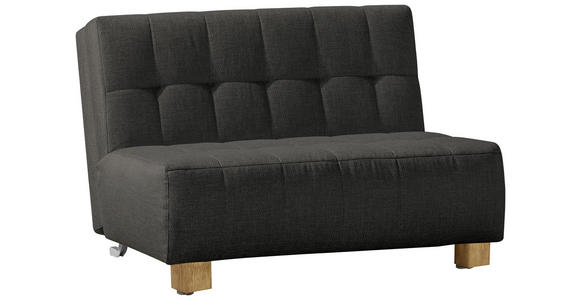 SCHLAFSOFA in Anthrazit - Anthrazit/Naturfarben, Design, Holz/Textil (125/92/102cm) - Novel