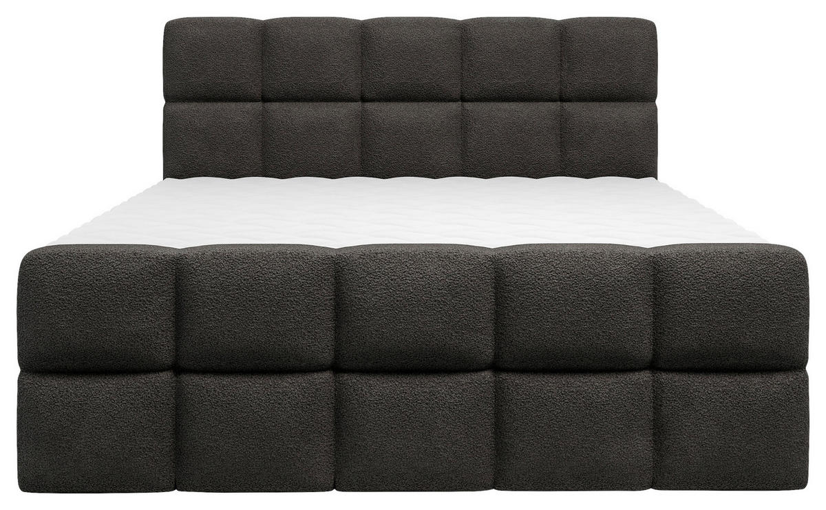 BOXBETT 180/200 cm  in Schwarz  - Schwarz, Design, Kunststoff/Textil (180/200cm) - Xora