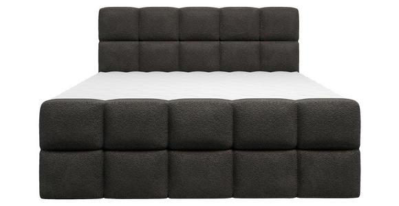 BOXBETT 180/200 cm in Schwarz - Schwarz, Design, Kunststoff/Textil (180/200cm) - Xora