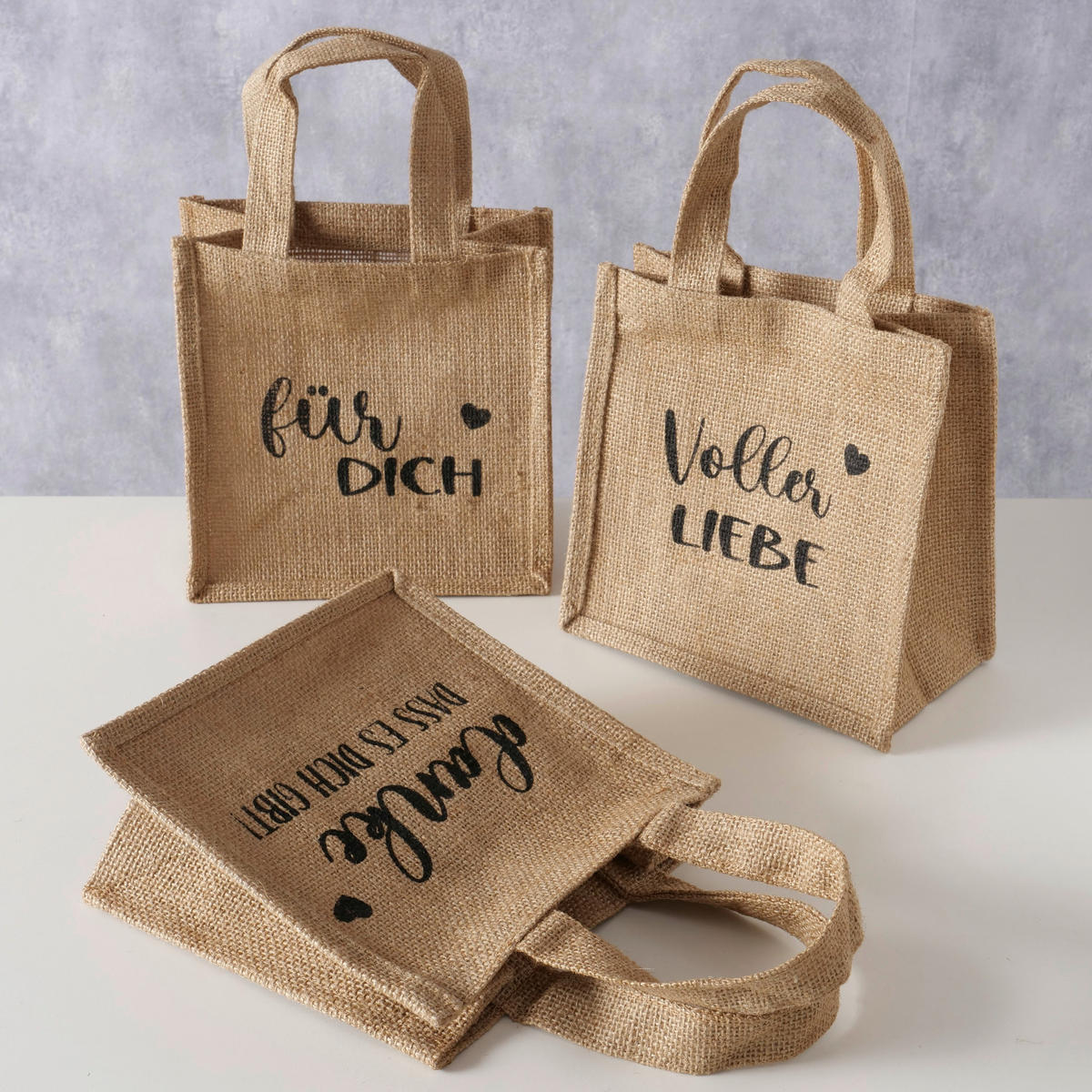 GESCHENKTASCHE  - Naturfarben, KONVENTIONELL, Textil (21/11,5/21cm)