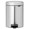 ODPADKOVÝ KOŠ  5 l - barvy stříbra, Design, kov/plast (20,5/29,1/27,2cm) - Brabantia