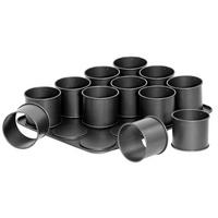 MUFFINFORM - Schwarz, Metall (38/30/6,5cm) - Zenker