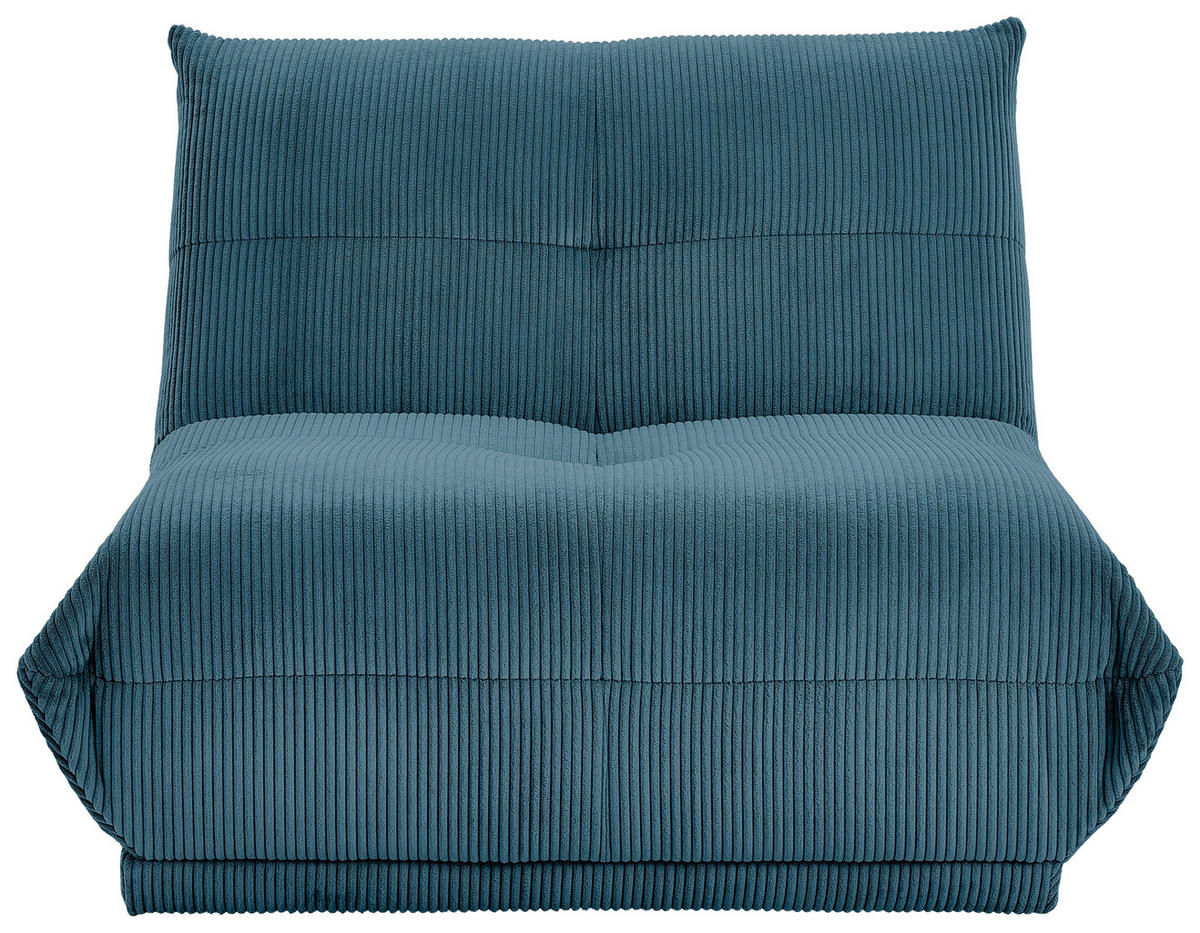 SOFAELEMENT GISELLE Cord Petrol  - Petrol, Trend, Textil (105/80/112cm) - Livetastic