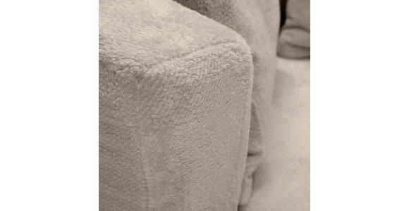 SESSEL in Plüsch Beige  - Beige/Schwarz, KONVENTIONELL, Textil/Metall (115/72/115cm) - Carryhome