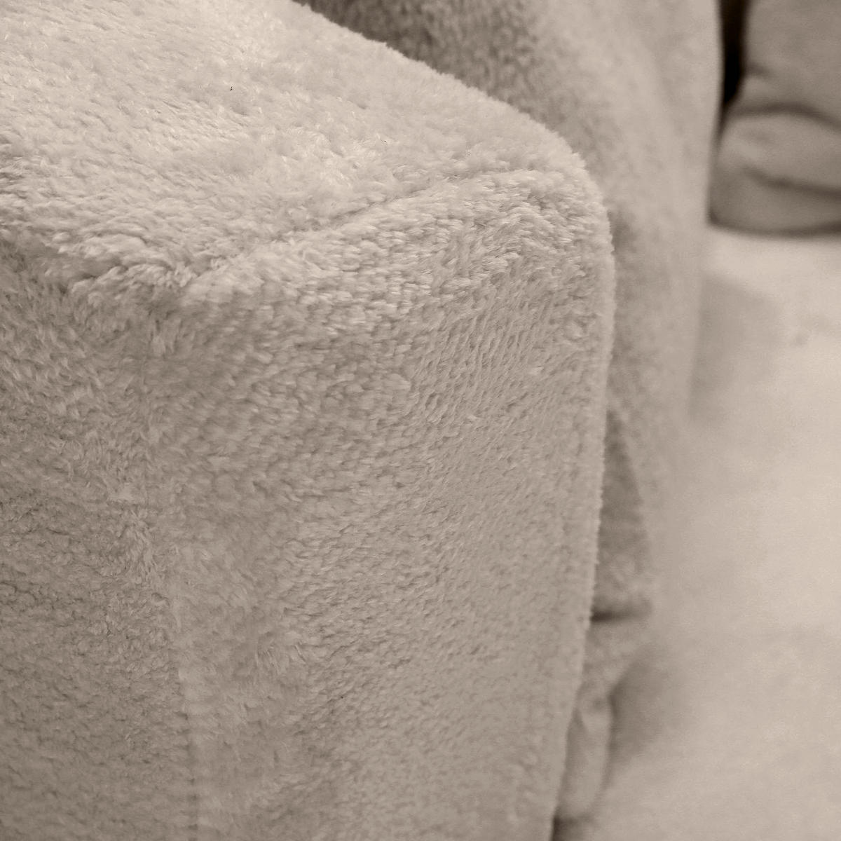 SESSEL in Plüsch Beige  - Beige/Schwarz, KONVENTIONELL, Textil/Metall (115/72/115cm) - Carryhome