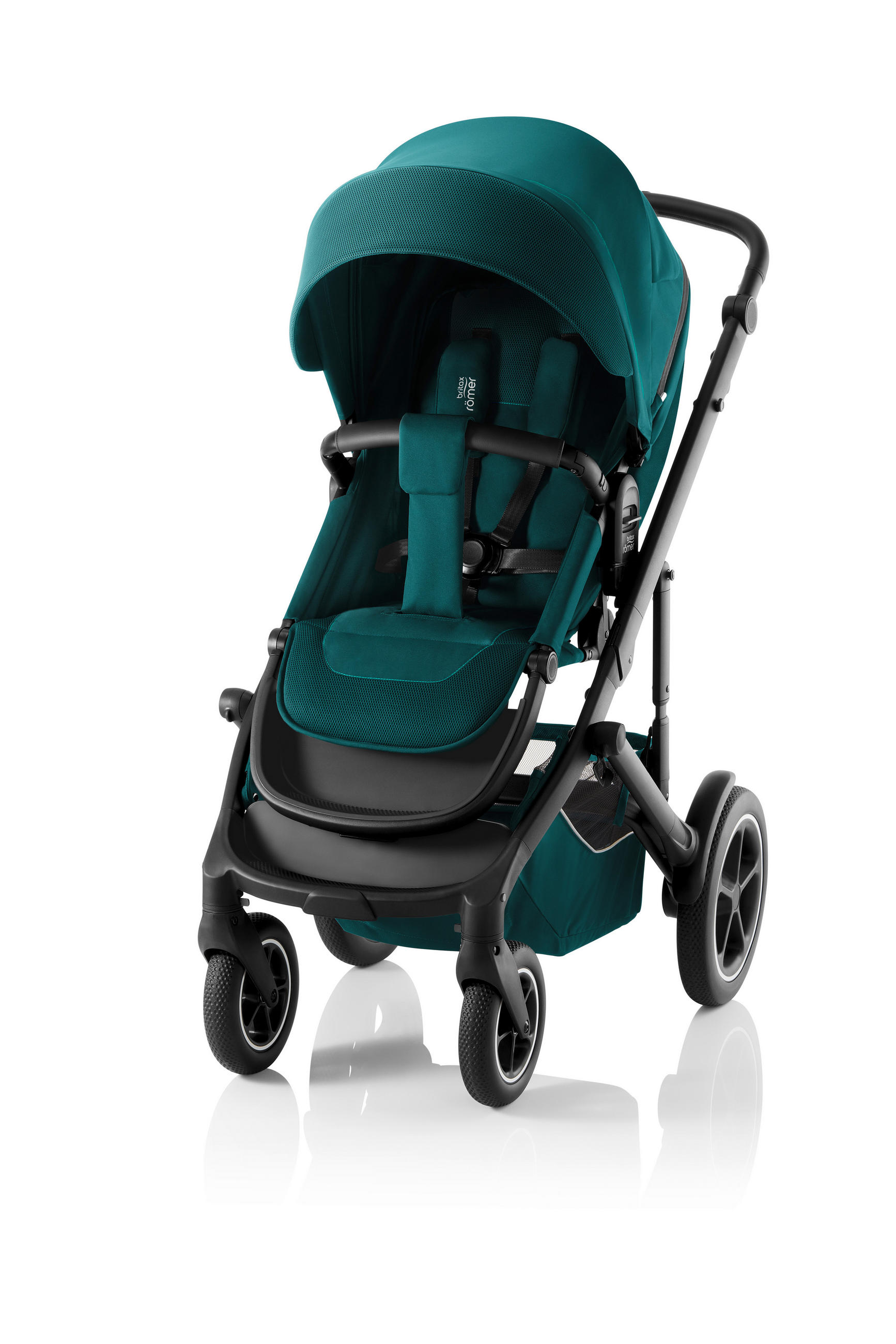 KINDERWAGEN Smile 5Z - Schwarz/Grün, Basics, Textil/Metall (57/112/97,7cm) - Britax Römer