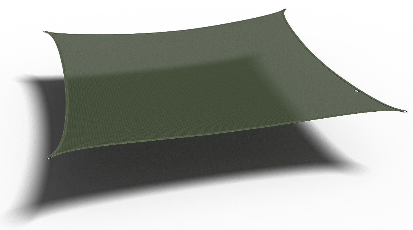 SONNENSEGEL  - Grün, MODERN, Kunststoff (500/1/500cm) - Gardenson