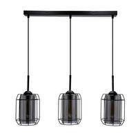 PENDELLEUCHTE Jonera 67/15/110 cm   - Schwarz, Design, Metall (67/15/110cm)