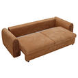 SCHLAFSOFA in Cord, Feincord Rostfarben, Hellbraun  - Hellbraun/Rostfarben, KONVENTIONELL, Kunststoff/Textil (240/83/116cm) - Carryhome