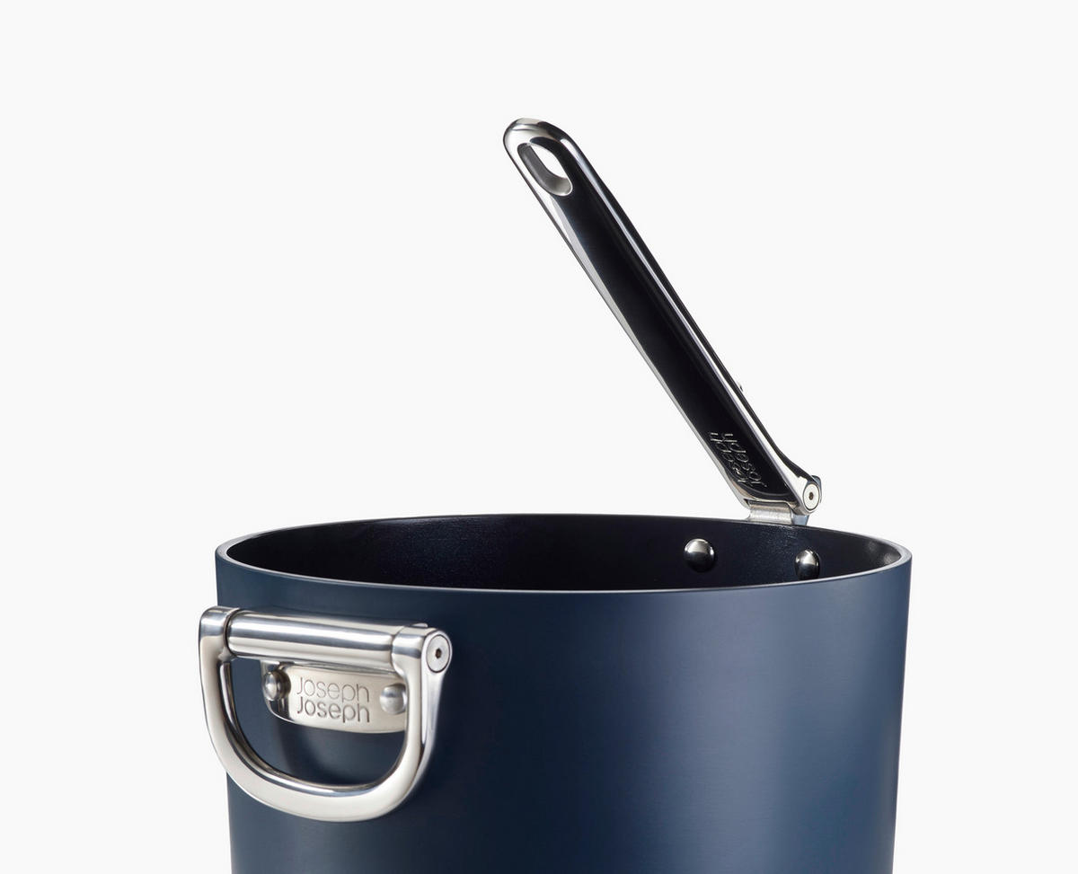KOCHTOPFSET Space 6-teilig  - Blau, Basics, Glas/Kunststoff - Joseph Joseph