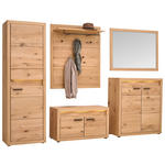 GARDEROBE 5-teilig  in 285/199/40 cm  - Eichefarben, KONVENTIONELL, Holz (285/199/40cm) - Linea Natura