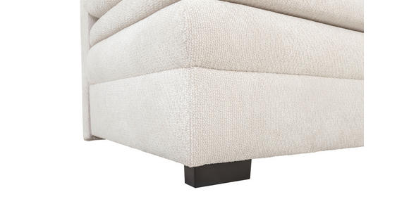 SCHLAFSOFA Struktur Creme  inkl. Rückenkissen, Armlehnenkissen, Bettkasten, Schlaffunktion, Rücken echt  - Creme/Schwarz, KONVENTIONELL, Kunststoff/Textil (195/93/83cm) - Carryhome