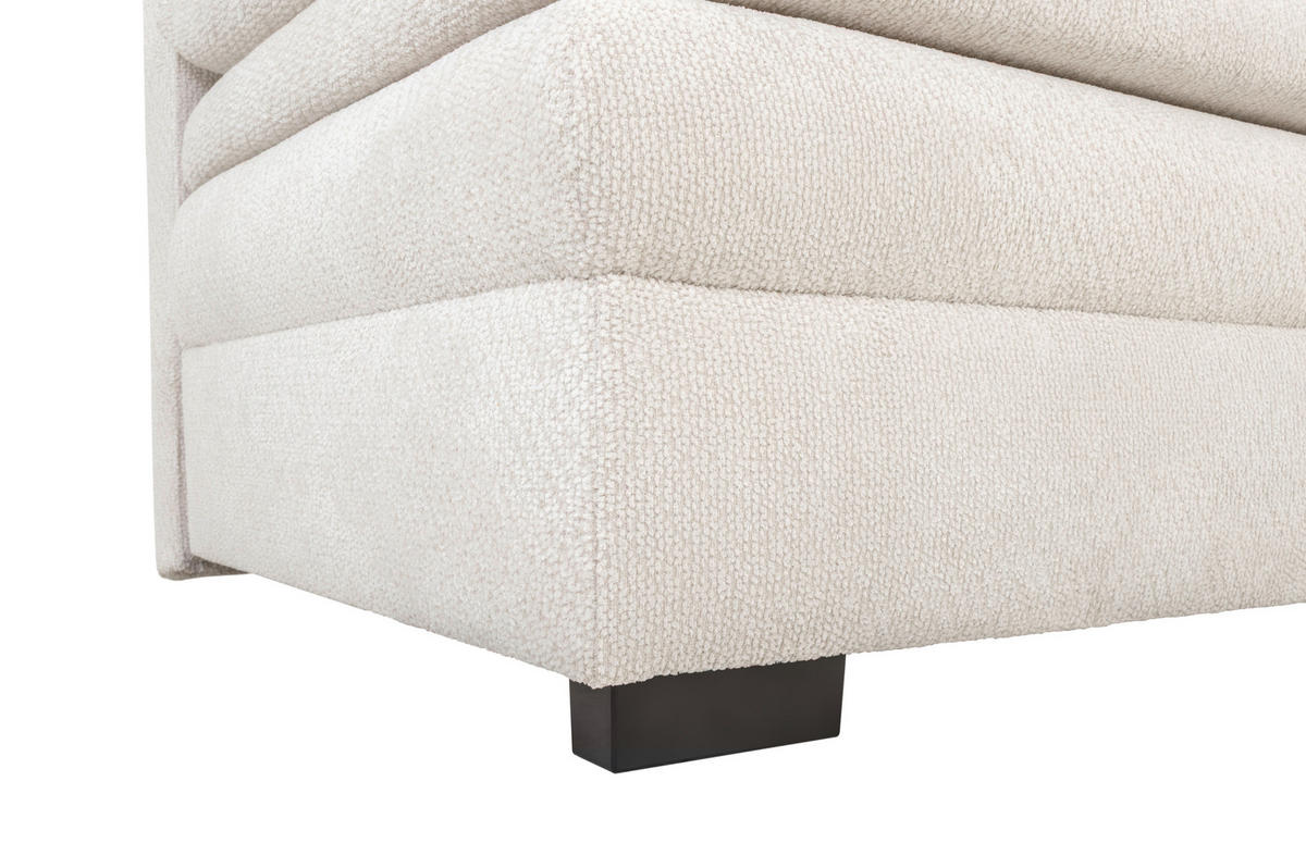 SCHLAFSOFA in Struktur Creme  - Creme/Schwarz, Konventionell, Kunststoff/Textil (195/93/83cm) - Carryhome