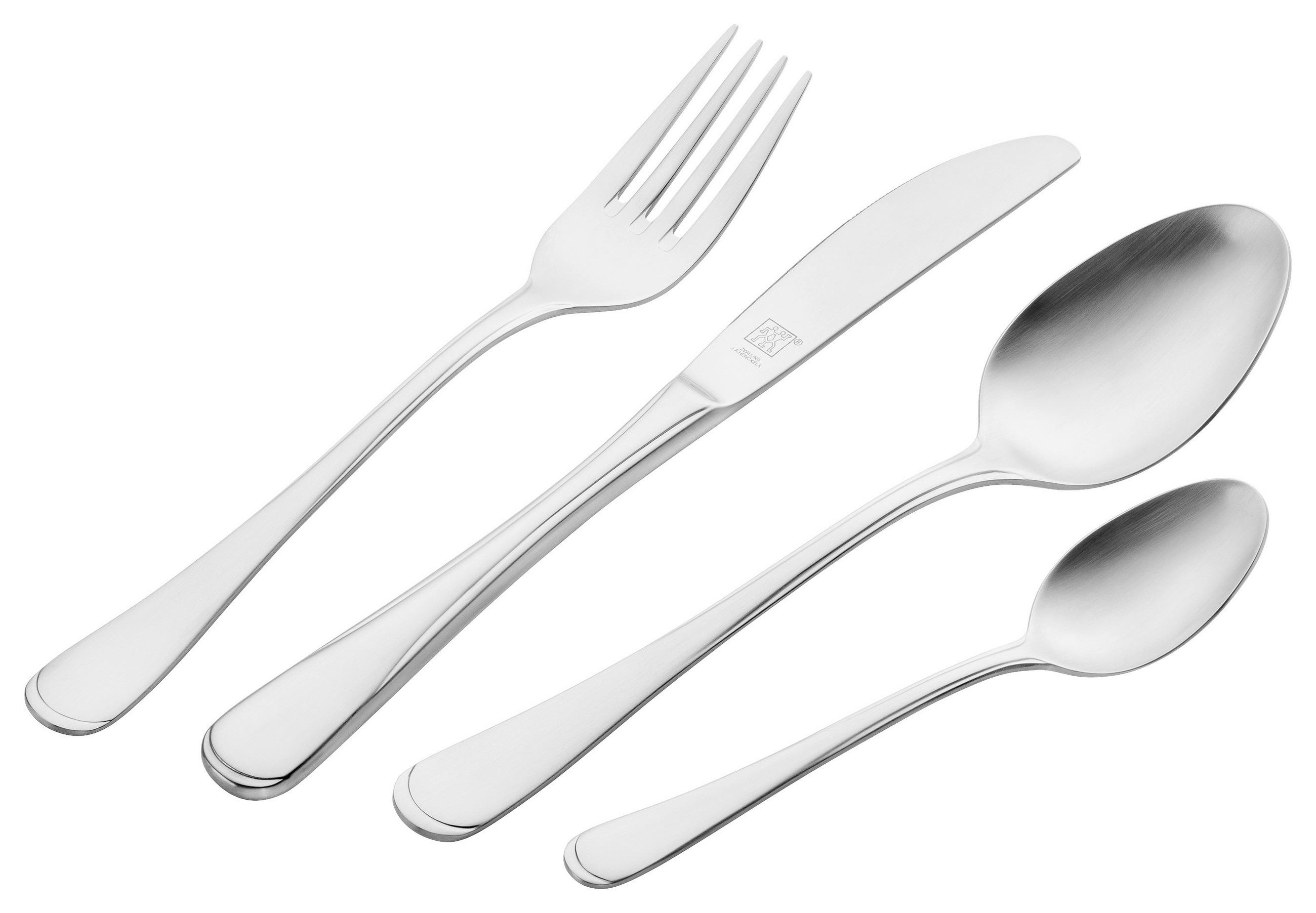 Bestickset 48 delar, matt yta  48 delar  - stålfärgad, Klassisk, metall - Zwilling