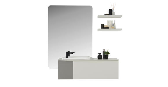 BADEZIMMER in 120 cm - Naturfarben, Design, Glas/Holzwerkstoff (120cm) - Dieter Knoll