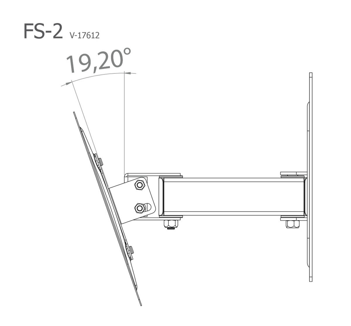 TV-Wandhalter in Silberfarbe in Silberfarben  - Silberfarben, Konventionell, Metall (27,8/22,6/9,6cm) - MID.YOU