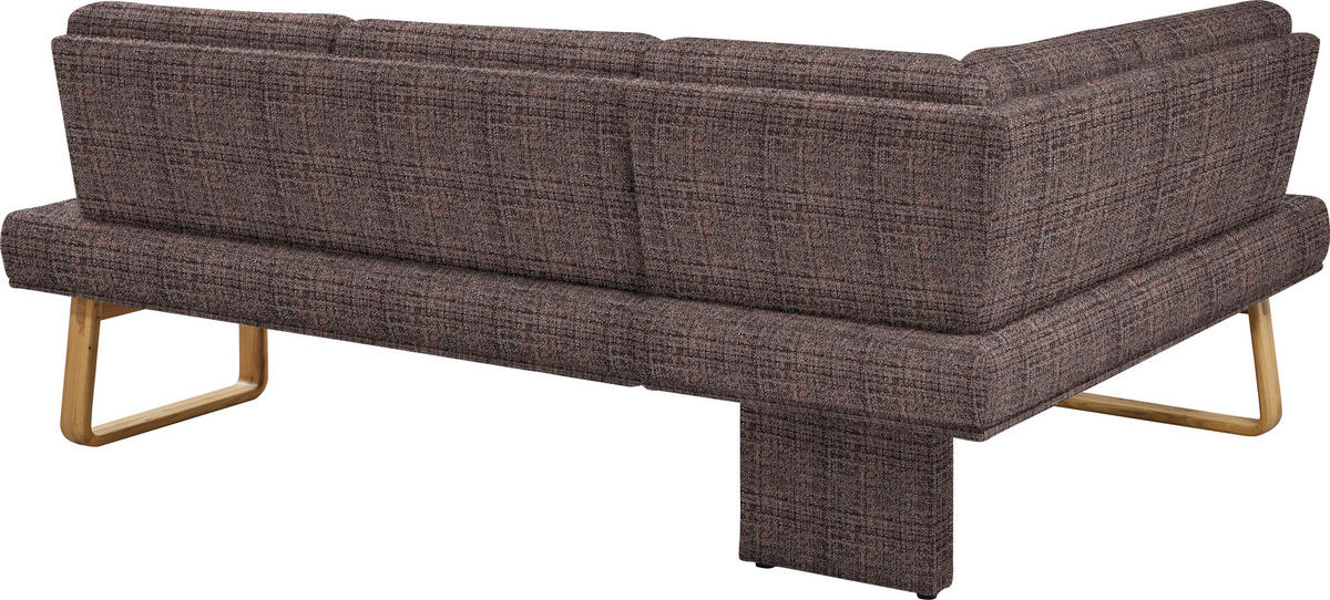 ECKBANK 174/280 cm  in Eichefarben, Dunkelbraun  - Eichefarben/Dunkelbraun, Design, Holz/Textil (174/280cm) - Dieter Knoll