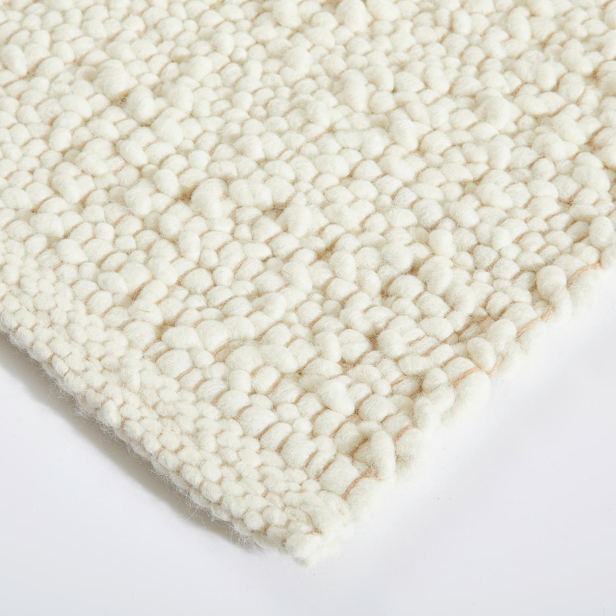 RUČNĚ TKANÝ KOBEREC, 80/150 cm, béžová - béžová, Basics, textil (80/150cm) - Linea Natura