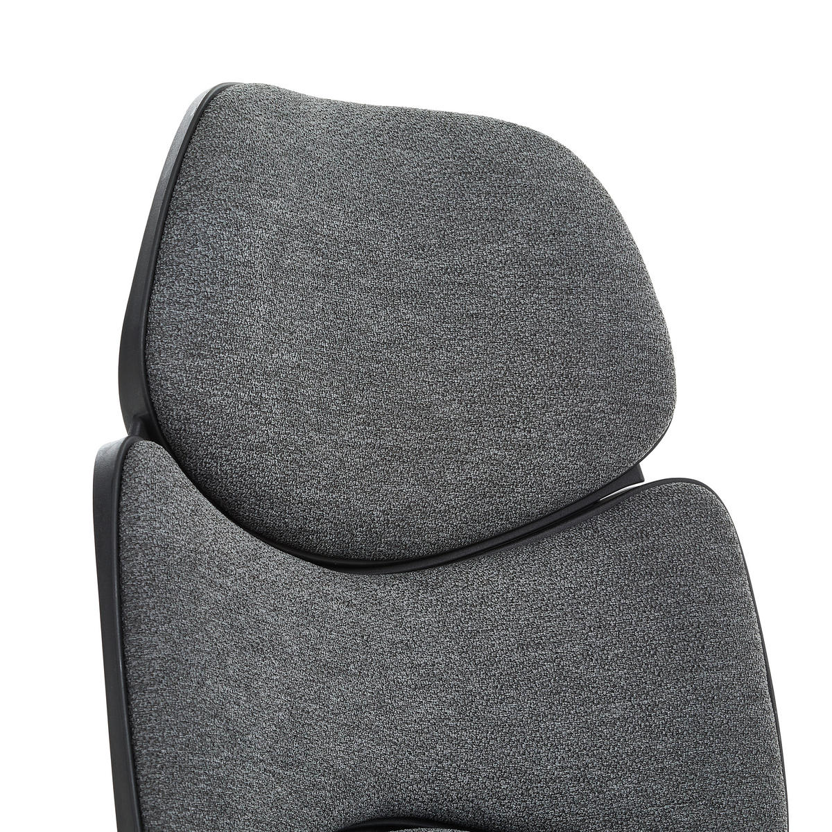 CHEFSESSEL  in Webstoff Grau, Schwarz, Weiss  - Weiss/Schwarz, Konventionell, Kunststoff/Textil (64/118,5-128/69cm) - Carryhome