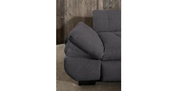 ECKSOFA in Mikrofaser Grau  - Schwarz/Grau, Design, Textil/Metall (290/198cm) - Xora