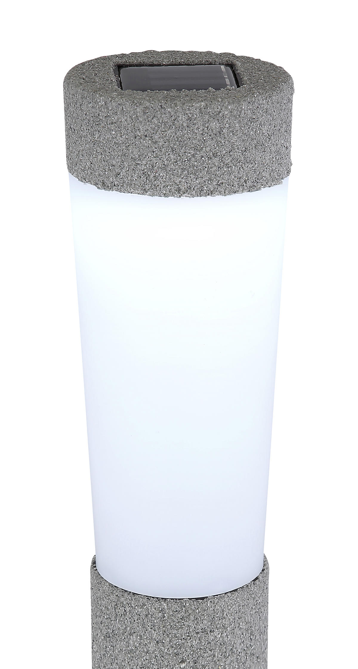 SOLARLEUCHTENSET 7,7/45,6 cm  2-teilig  - Grau, Design, Kunststoff (7,7/45,6cm) - Globo