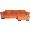 ECKSOFA Terracotta Cord  - Terracotta/Braun, KONVENTIONELL, Holz/Textil (230/190cm) - Carryhome