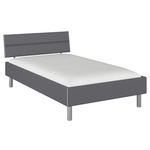 BETT 120/200 cm  in Grau  - Alufarben/Grau, Design, Holzwerkstoff/Metall (120/200cm) - Carryhome