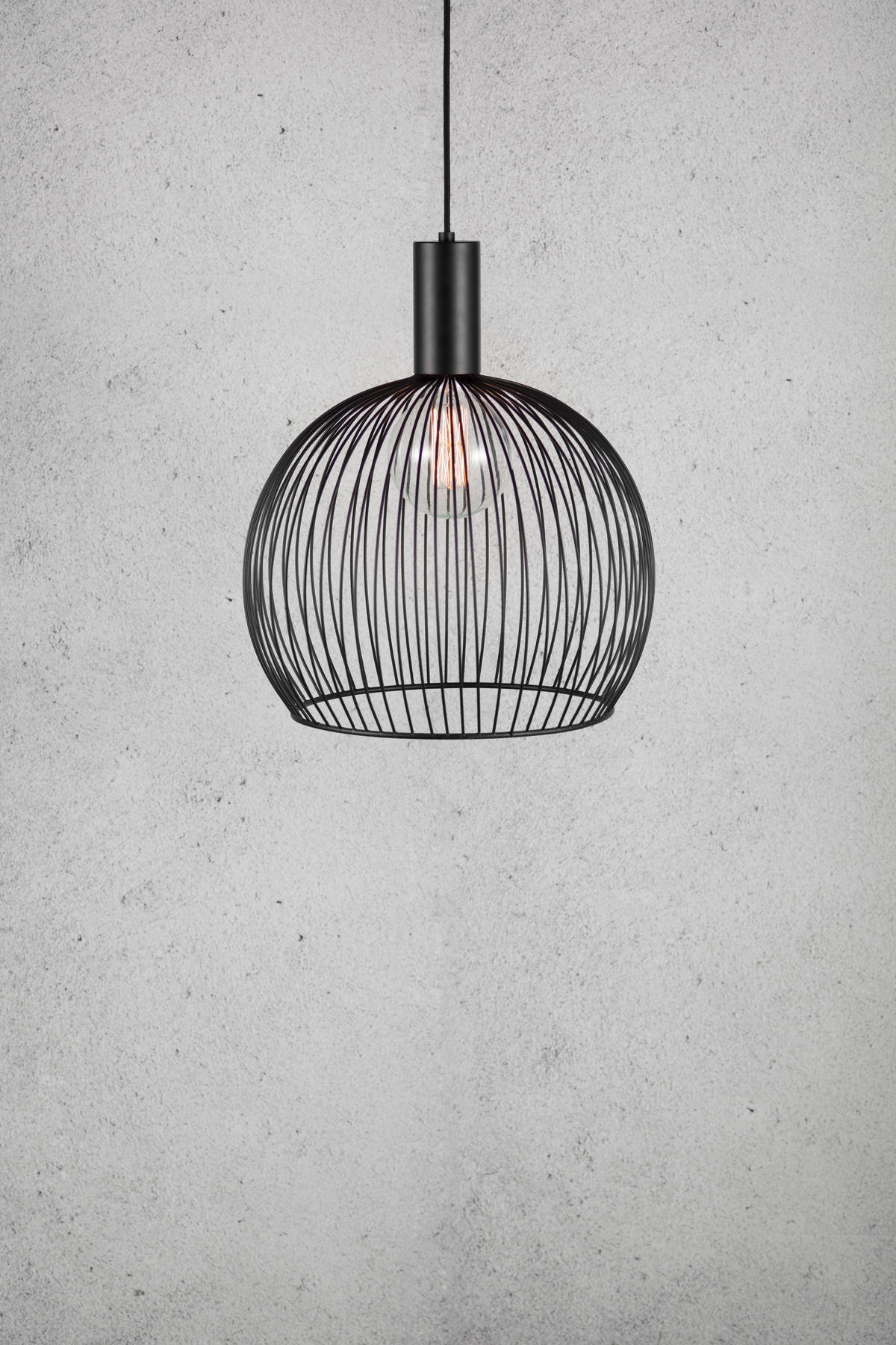 HÄNGELEUCHTE AVER 40/45,5 cm   - Schwarz, KONVENTIONELL, Metall (40/45,5cm) - Nordlux