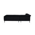 ECKSOFA in Chenille Anthrazit  205/280 cm  - Anthrazit/Schwarz, Design, Textil/Metall (205/280cm) - Xora