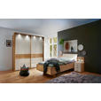 BETT 90/200 cm in Eichefarben, Champagner - Champagner/Eichefarben, KONVENTIONELL, Holz/Holzwerkstoff (90/200cm) - Venda
