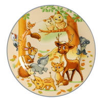 KINDERTELLER Waldtiere Porzellan  - Multicolor, KONVENTIONELL, Keramik (19/19/2cm) - Ritzenhoff Breker