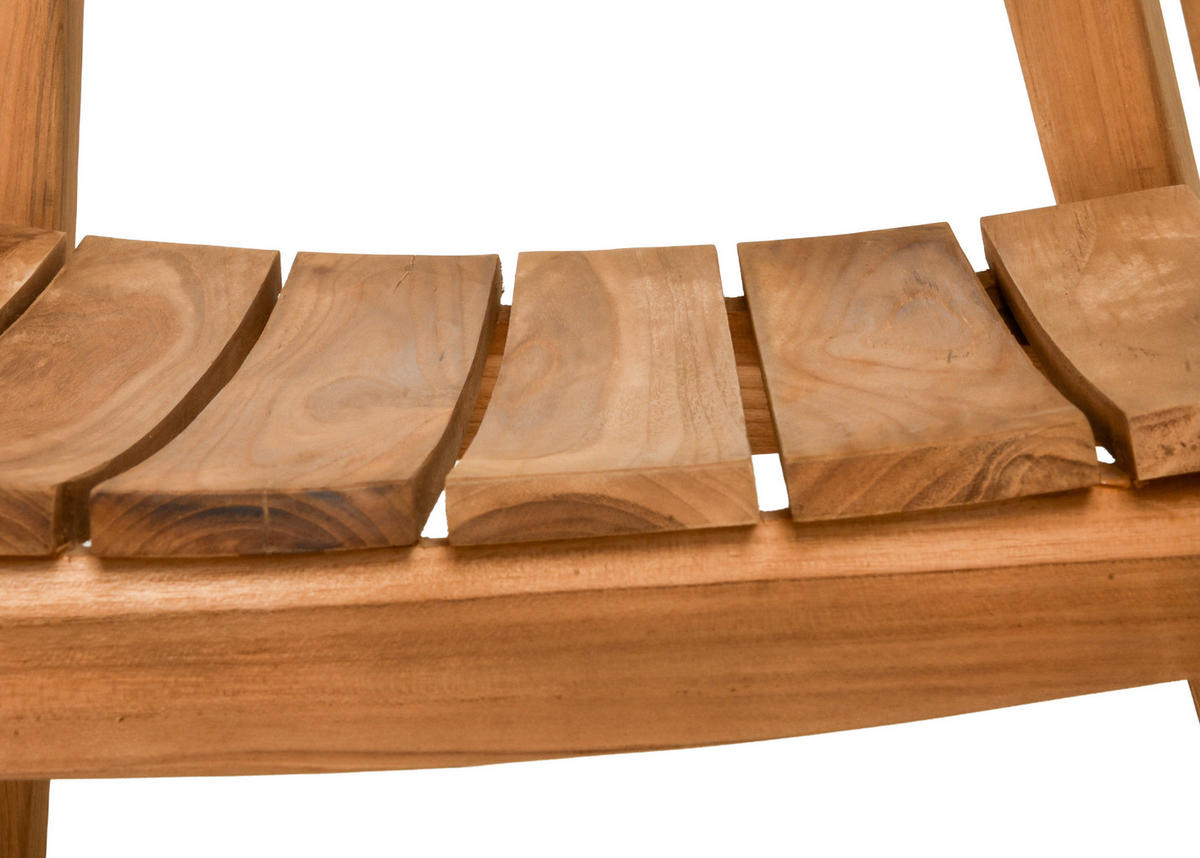 GARTENSTUHL Teakholz Hellbraun, Teakfarben  - Hellbraun/Teakfarben, MODERN, Holz (54/74/54cm) - Gardenson