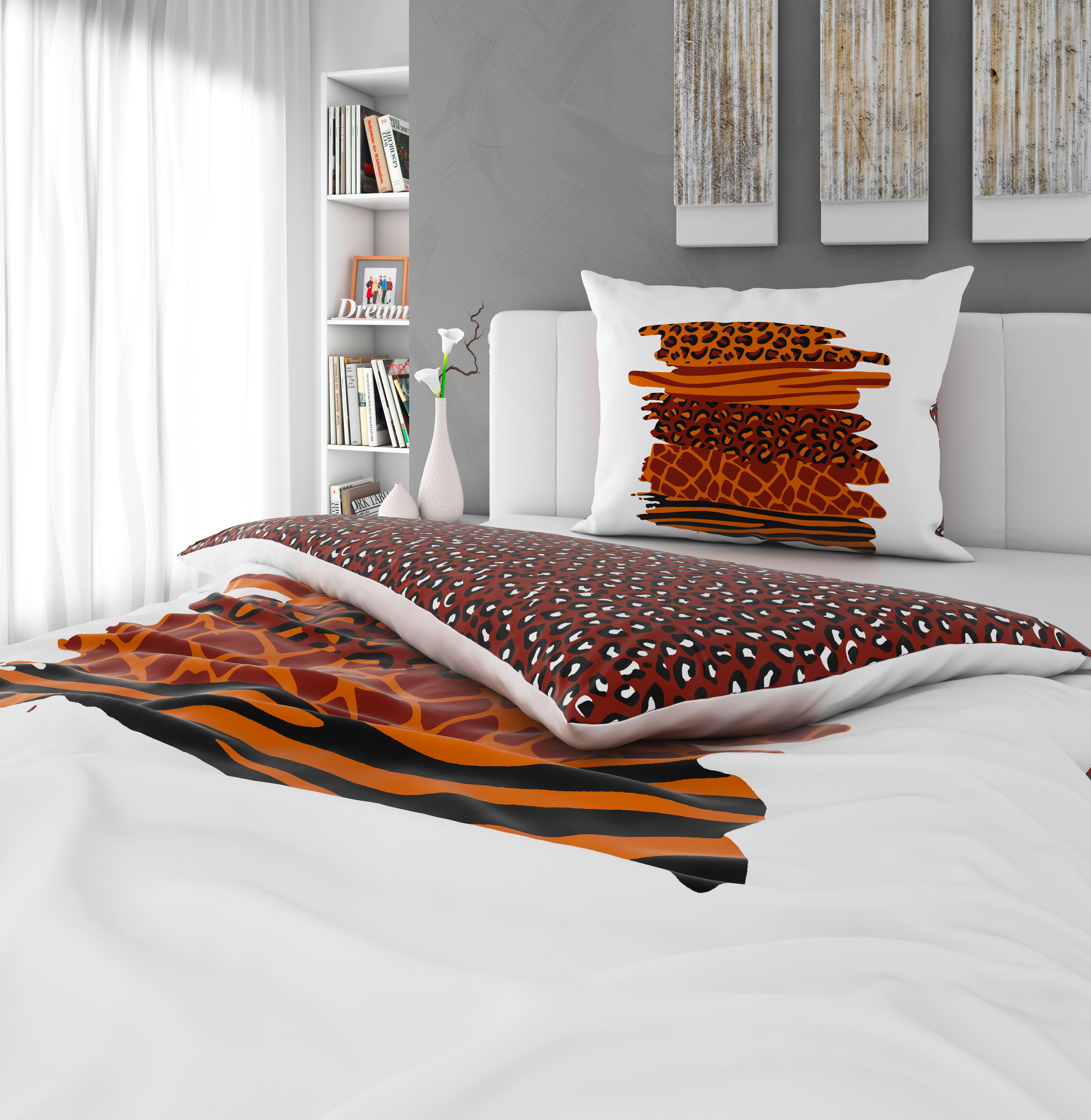 OBOJSTRANNÁ POSTEĽNÁ BIELIZEŇ, satén, viacfarebná, 140/200 cm - viacfarebná, Trend, textil (140/200cm) - Esposa