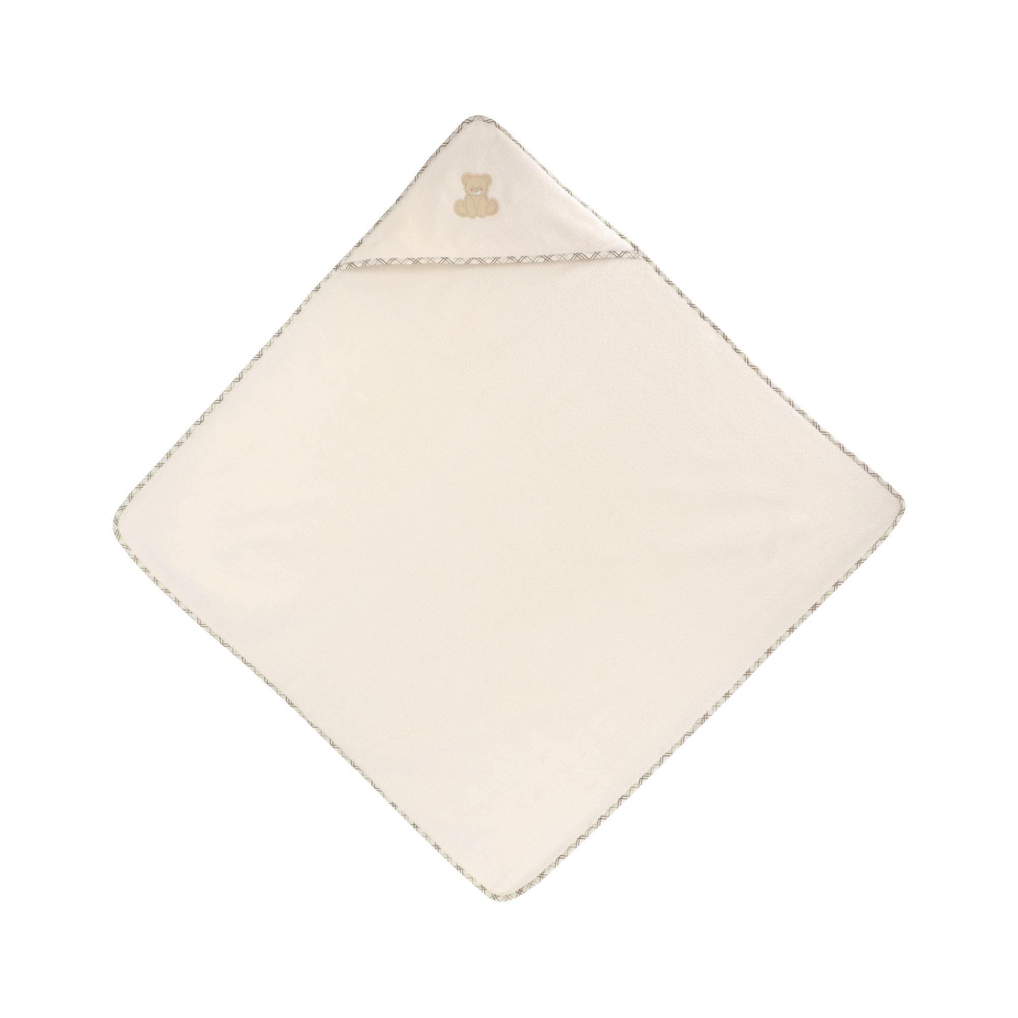 Vossen Kapuzenbadetuch Teddy Creme 100x100 cm