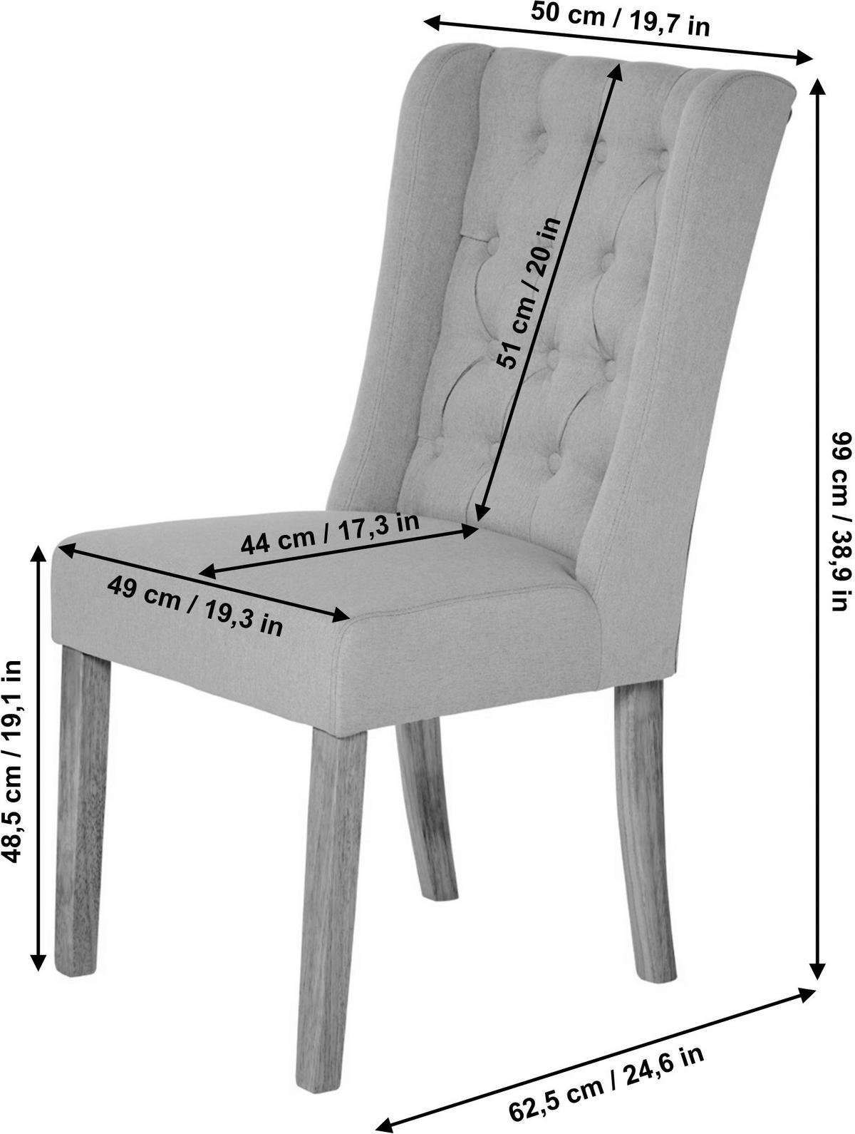 STUHL  in Samt  - Anthrazit/Schwarz, Modern, Holz/Textil (50/62/99cm) - Livetastic
