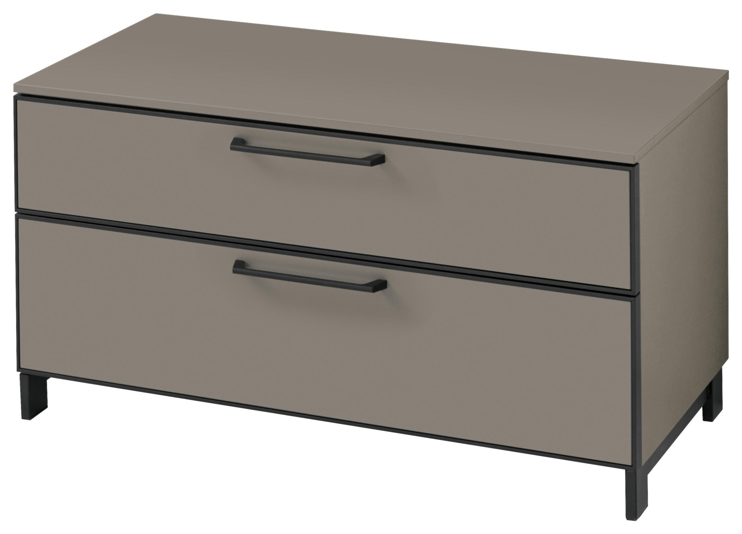 GARDEROBENBANK Anthrazit, Fango - Fango/Anthrazit, Design, Metall (84/44/40cm)
