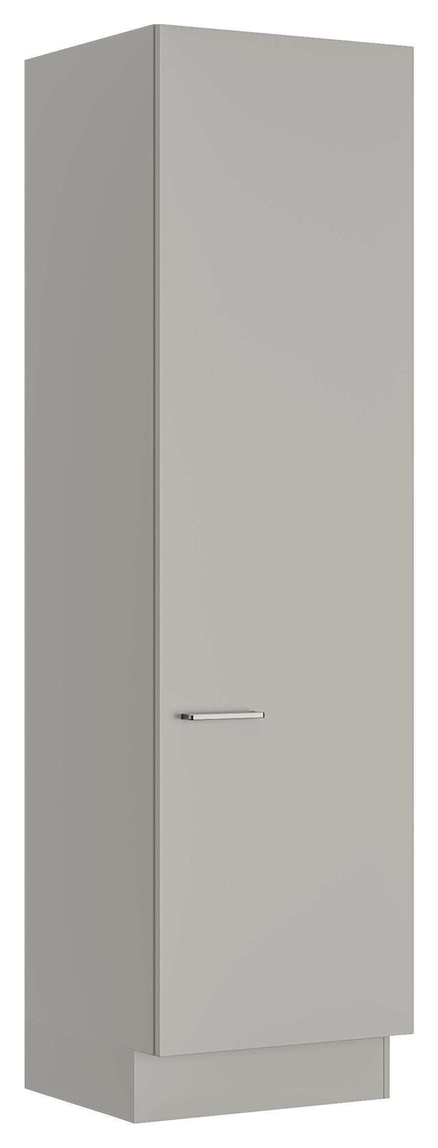 WÄSCHESCHRANK 60/216,6/58,2 cm  in Grau  - Edelstahlfarben/Grau, MODERN, Holzwerkstoff/Metall (60/216,6/58,2cm) - Nobilia