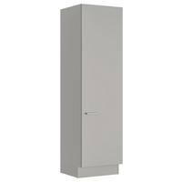 WÄSCHESCHRANK 60/216,6/58,2 cm  in Grau  - Edelstahlfarben/Grau, MODERN, Holzwerkstoff/Metall (60/216,6/58,2cm) - Nobilia