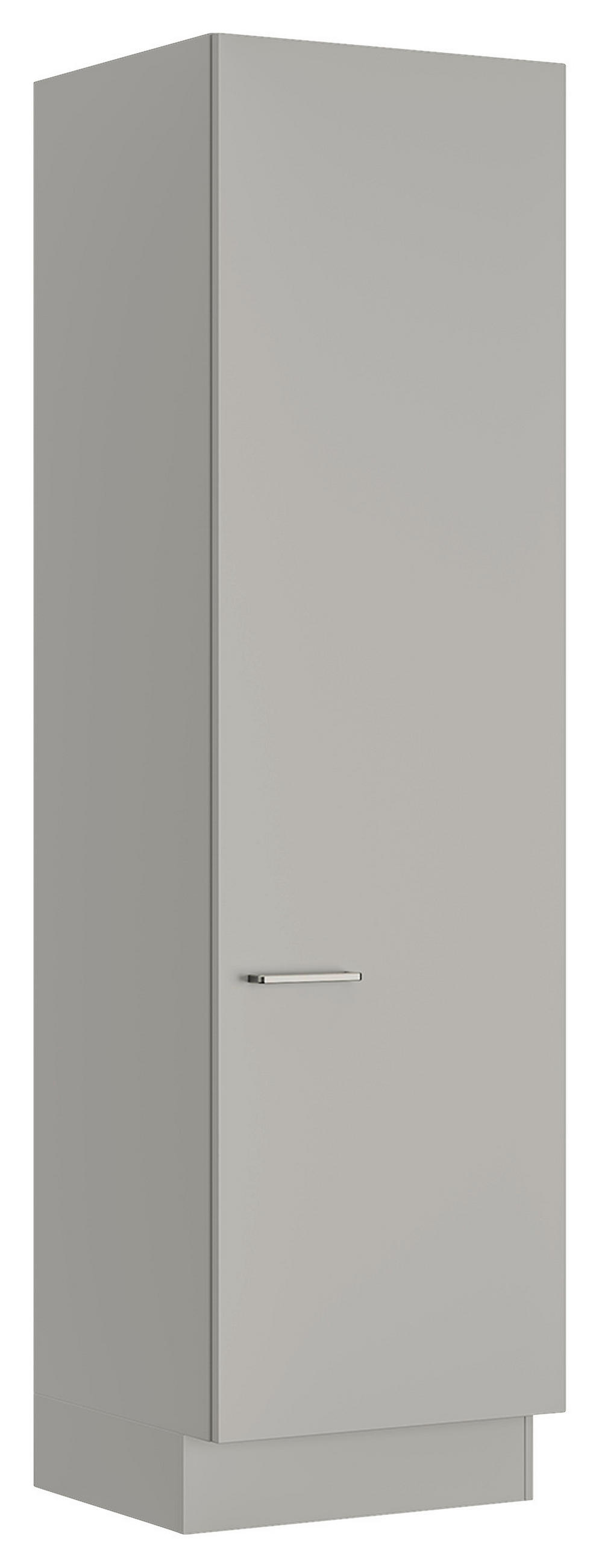 WÄSCHESCHRANK 60/216,6/58,2 cm  in Grau  - Edelstahlfarben/Grau, MODERN, Holzwerkstoff/Metall (60/216,6/58,2cm) - Nobilia