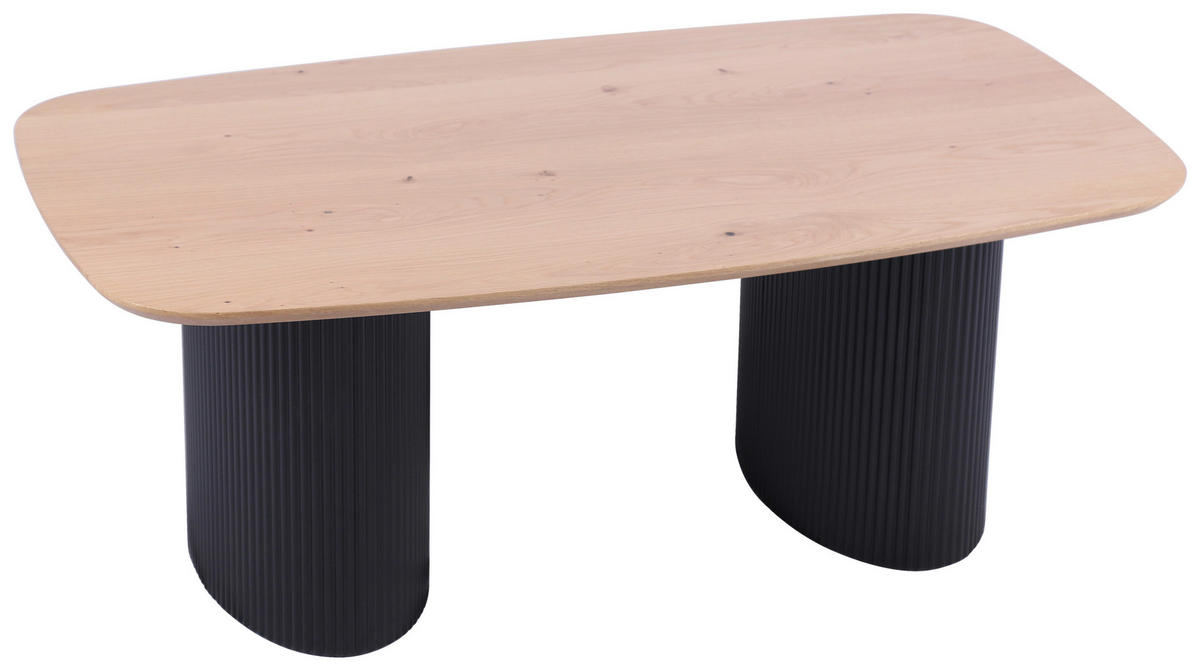 DOHÁNYZÓASZTAL fa, faalapú anyag 120/70/45 cm   - tölgyfa színű/fekete, Design, faalapú anyag/fa (120/70/45cm) - Stylife