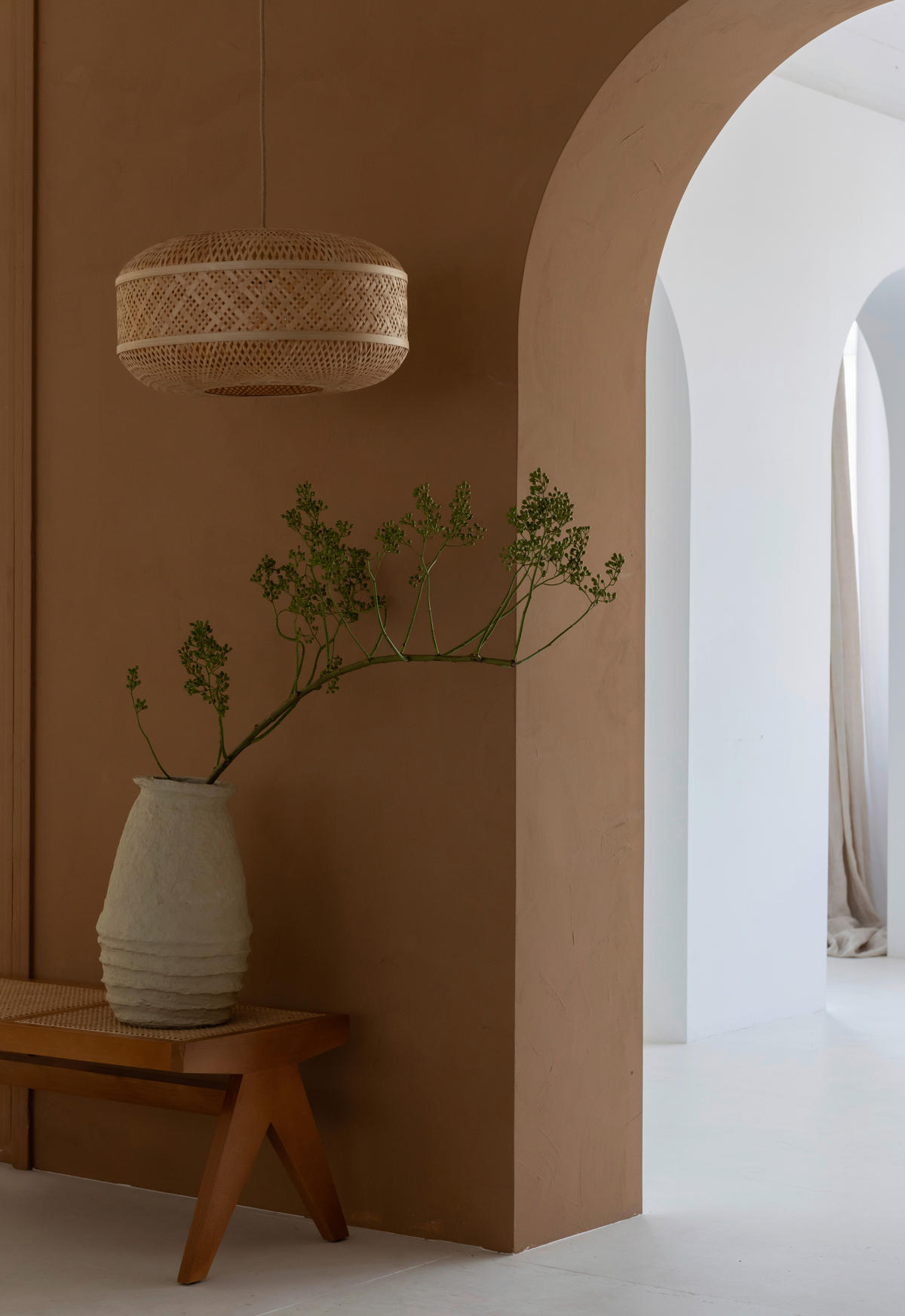 ZÁVĚSNÉ SVÍTIDLO, 50/25 cm  - přírodní barvy, Basics, přírodní materiály (50/25cm) - Good & Mojo