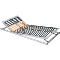 LATTENROST 140/200 cm Kopfteil, Fußteil, Mittelzone verstellbar, Buche  - Silberfarben, Basics, Holz (140/200cm) - Livetastic