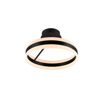 LED-DECKENLEUCHTE DIOS 40/24 cm   - Schwarz/Weiß, Design, Kunststoff/Metall (40/24cm) - Trio Leuchten