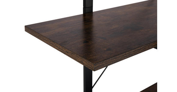 REGAL Naturfarben, Schwarz - Schwarz/Naturfarben, Trend, Holzwerkstoff/Metall (120/180/32cm) - Carryhome