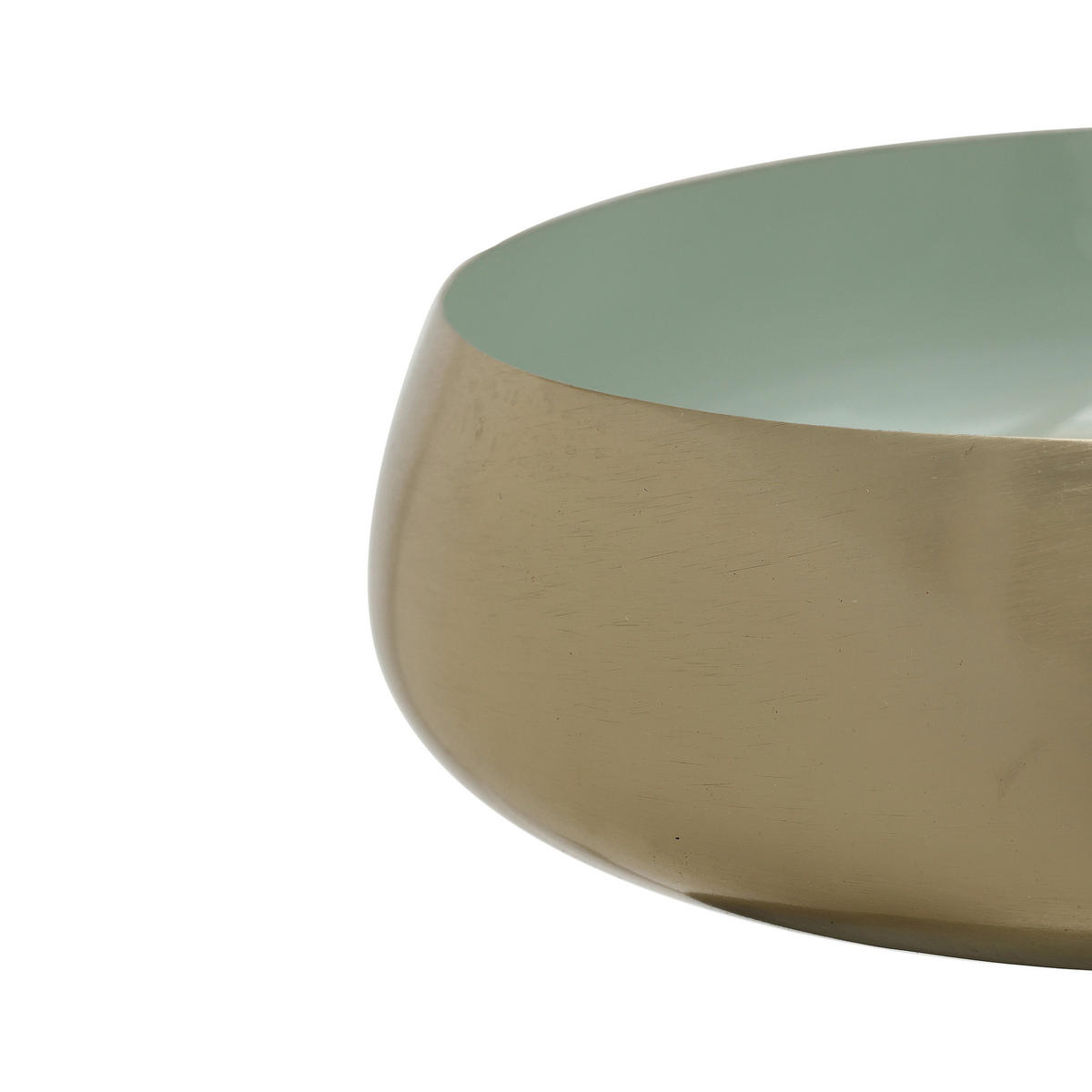 ETAGERE 3-stöckig - Salbeigrün/Goldfarben, Trend, Metall (33/63cm) - Kayoom