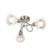 LED SVÍTIDLO - bílá/barvy niklu, Basics, kov/sklo (35cm) - Boxxx