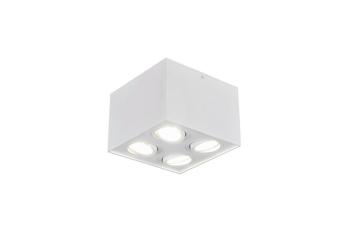 DECKENLEUCHTE     - Weiss, Basics, Metall (17,8/12,5/17,8cm) - Trio Leuchten