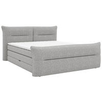BOXSPRINGBETT 180/200 cm  in Grau  - Schwarz/Grau, Design, Kunststoff/Textil (180/200cm) - Chameo